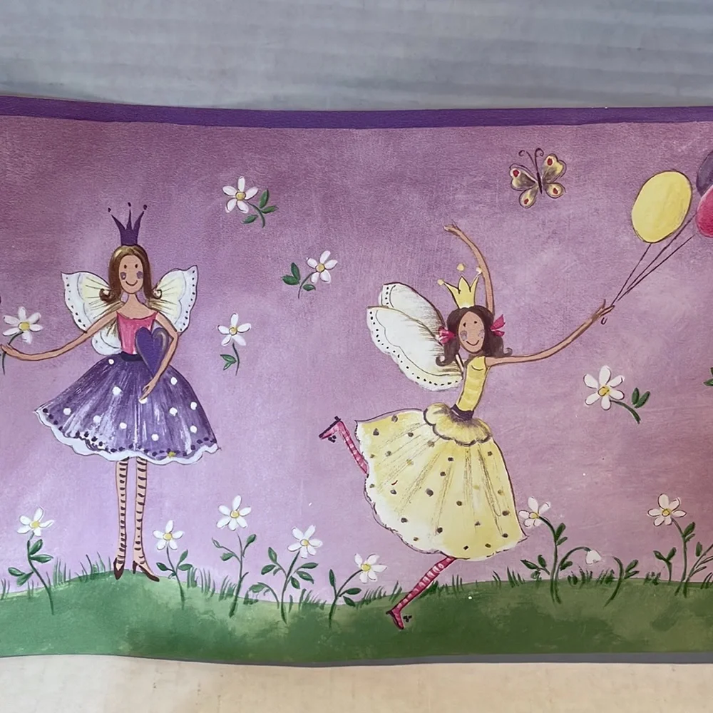 Sanitas Easy Does It Girls Room Wall Decal Wallpaper Border Fairy Decor